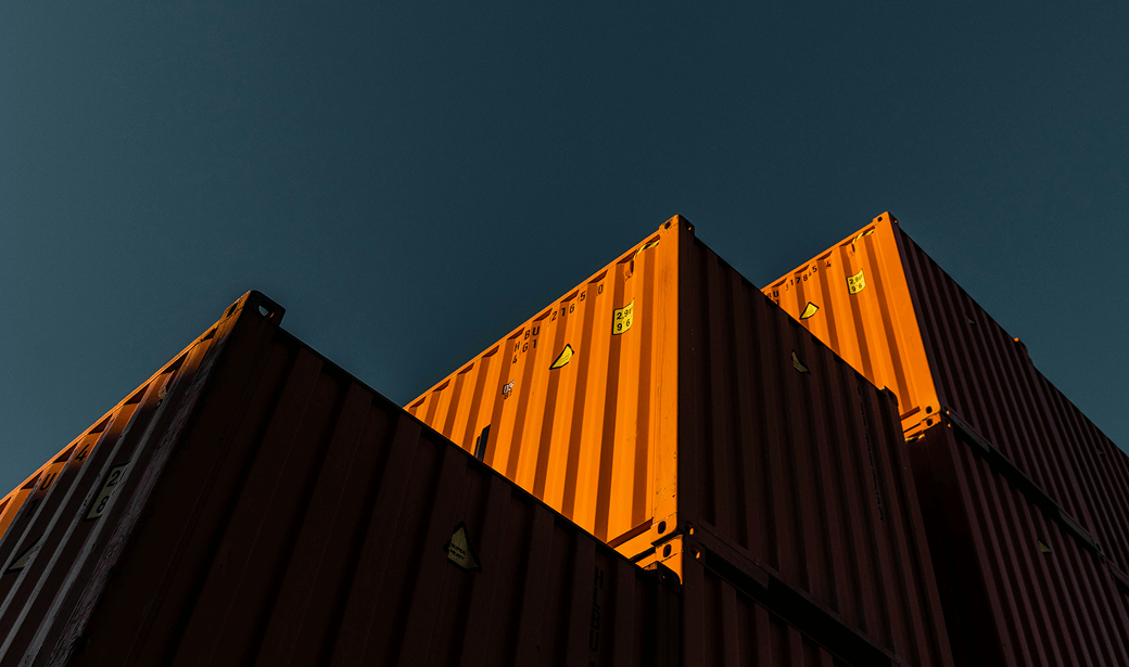 Contenedores listos para exportación